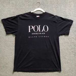 Vintage 2006 Polo Ralph Lauren Double Black Promo Shirt